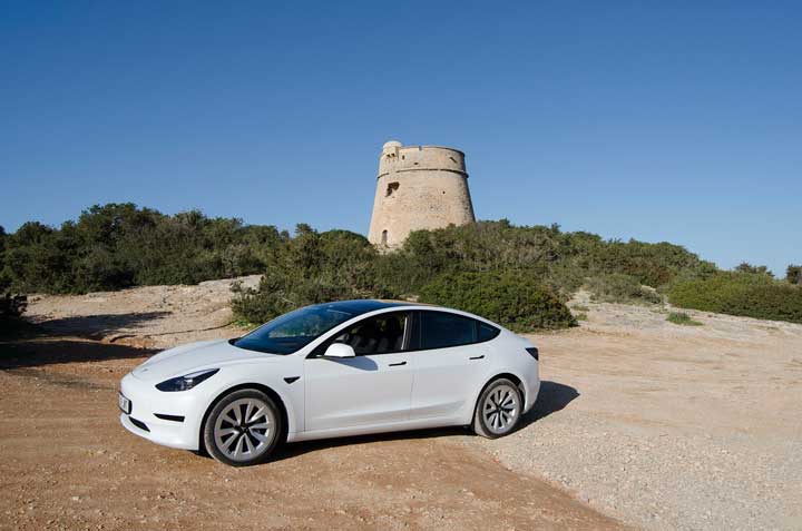 hire tesla Ibiza